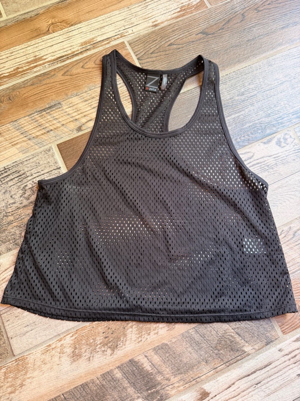 Zella Black Racerback Crop